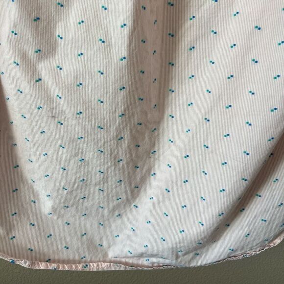 GAP Pink Clip Dot Fitted Boyfriend Shirt - Picture 6 of 10